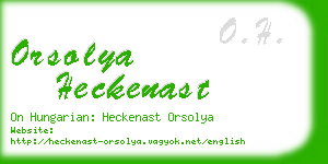 orsolya heckenast business card